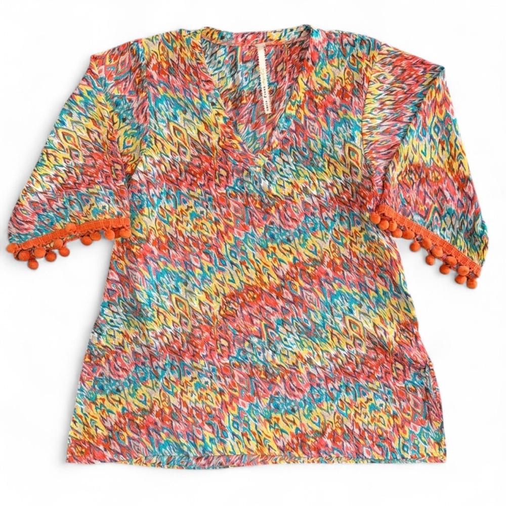 Uncle Frank Ivy Jane Swim Cover Up Tunic Size M Beachy Boho Retro Resortwear